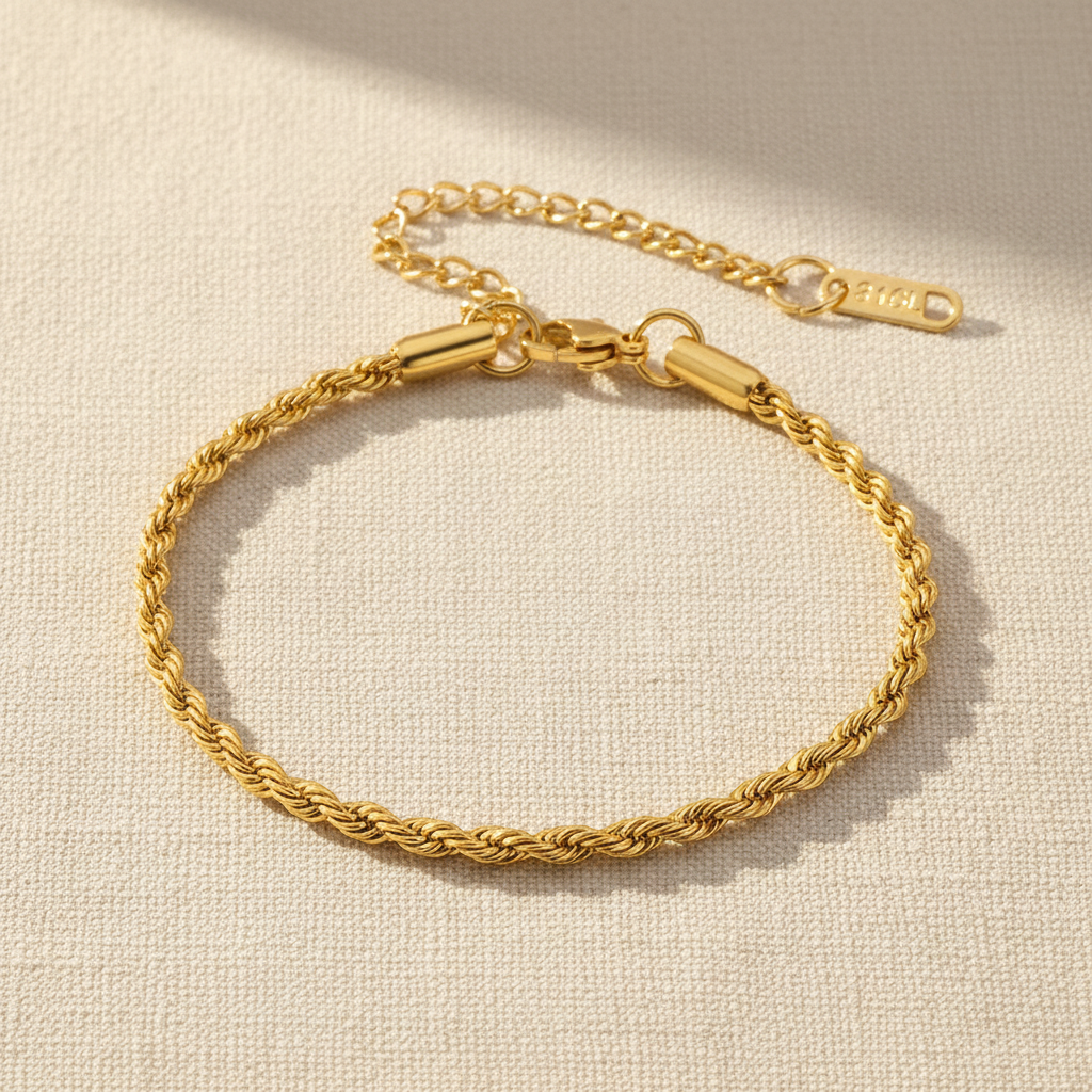 Bracelet chevron flat lay naturel